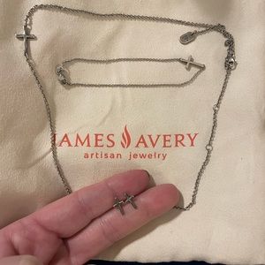 James Avery petite Latin cross set.